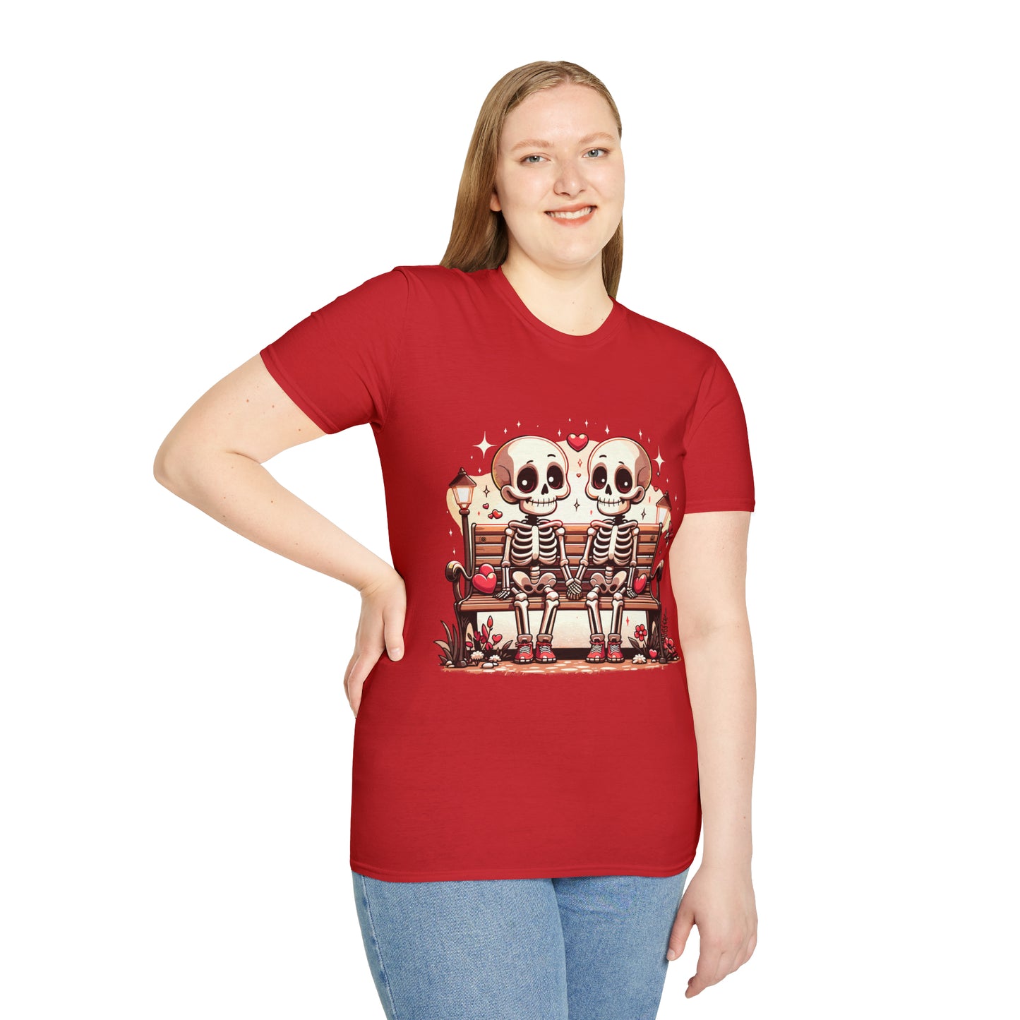 Skeletons in Love Softstyle T-Shirt