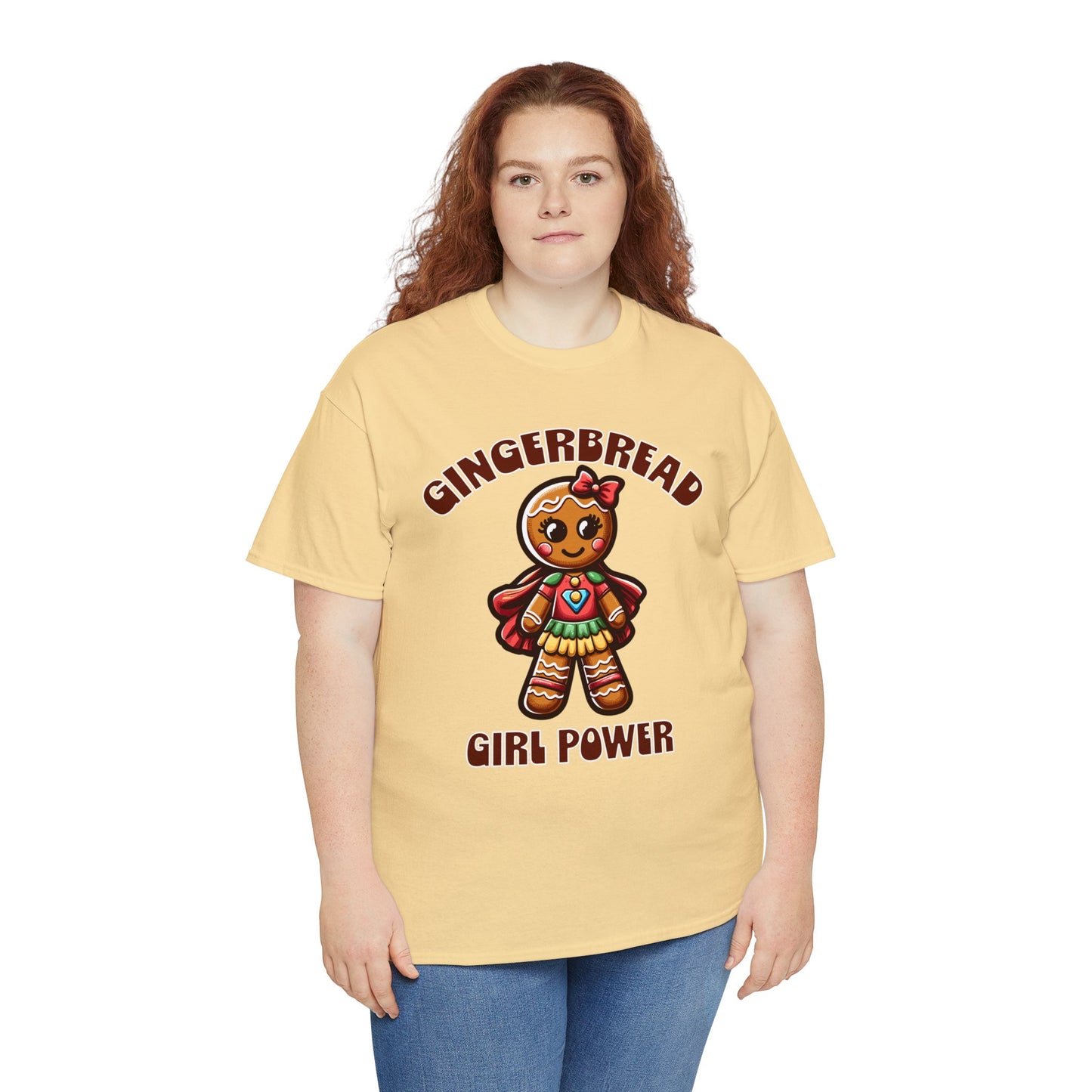 Gingerbread Girl Power Cotton T-Shirt