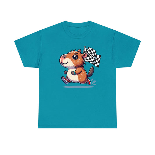 Capybara Never Did Come in Last Heavy Cotton Tee