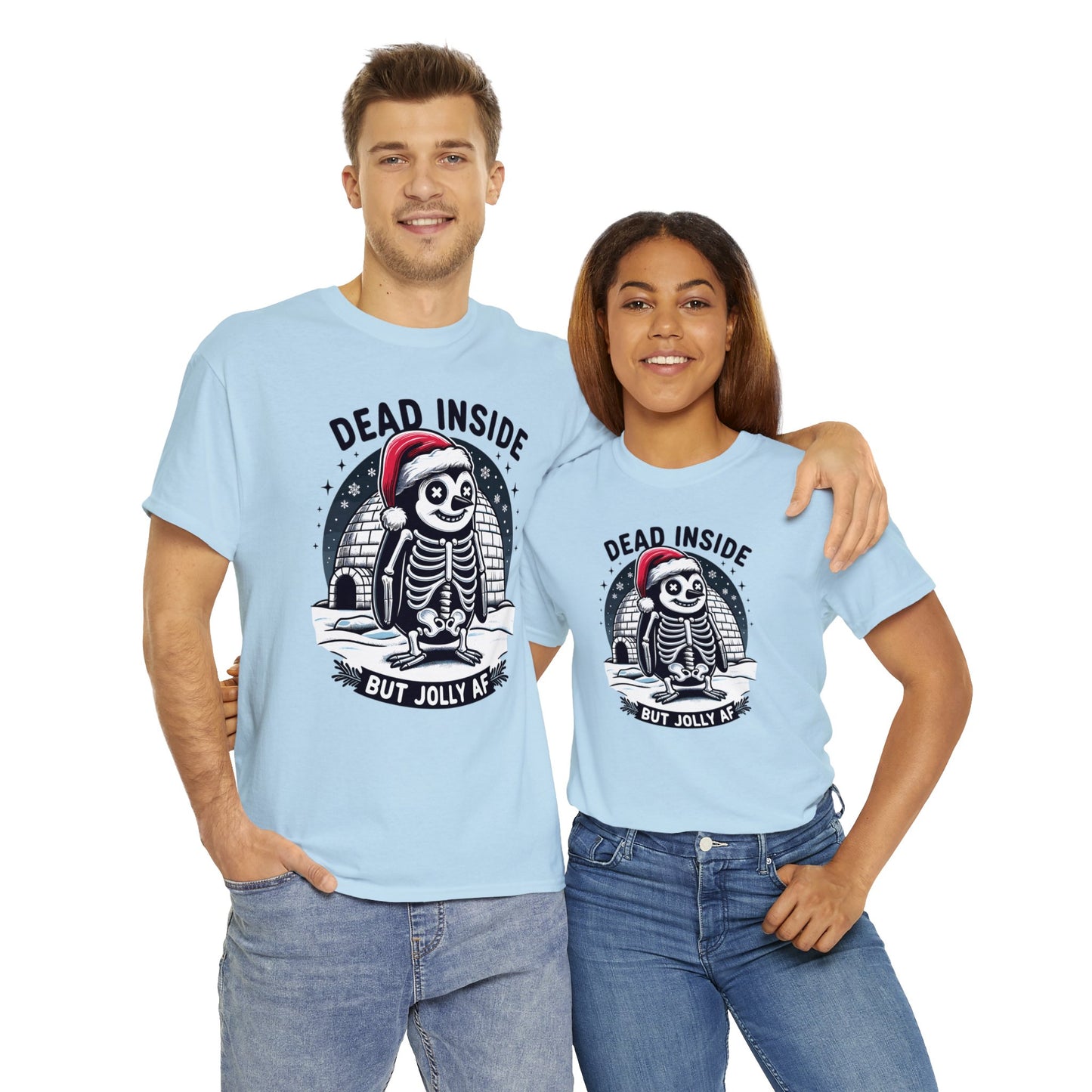 Jolly AF Penguin Unisex Heavy Cotton Tee