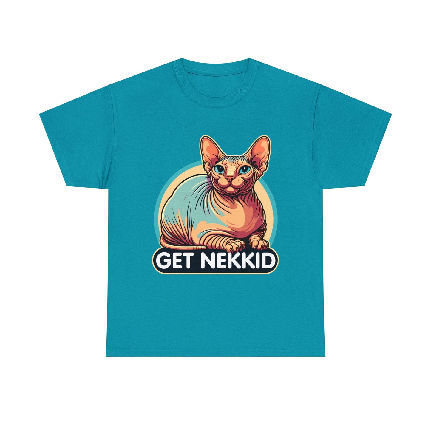 Get Nekkid Sphynx Heavy Cotton Tee