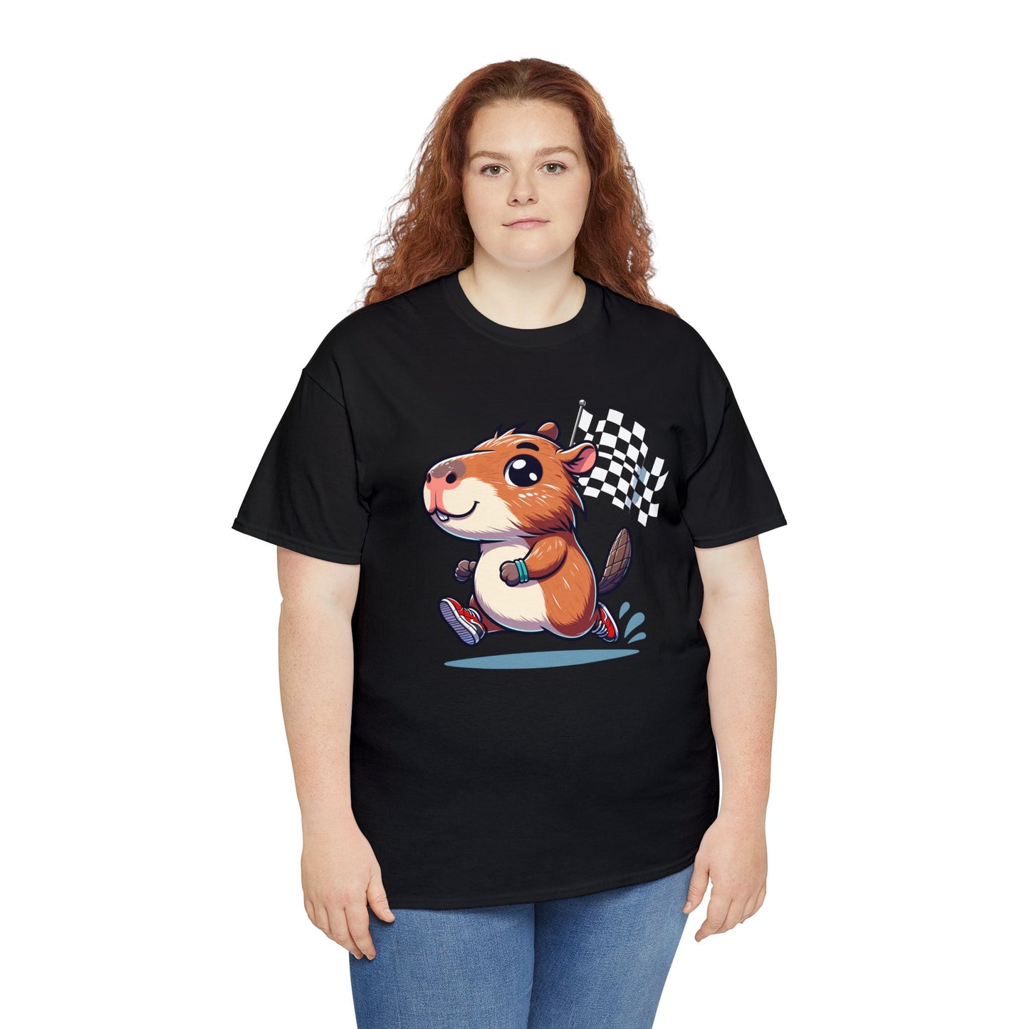 Capybara Never Did Come in Last Heavy Cotton Tee