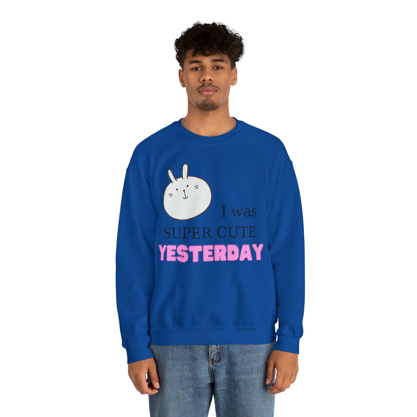 I Was Super Cute Yesterday Crewneck Sweatshirt