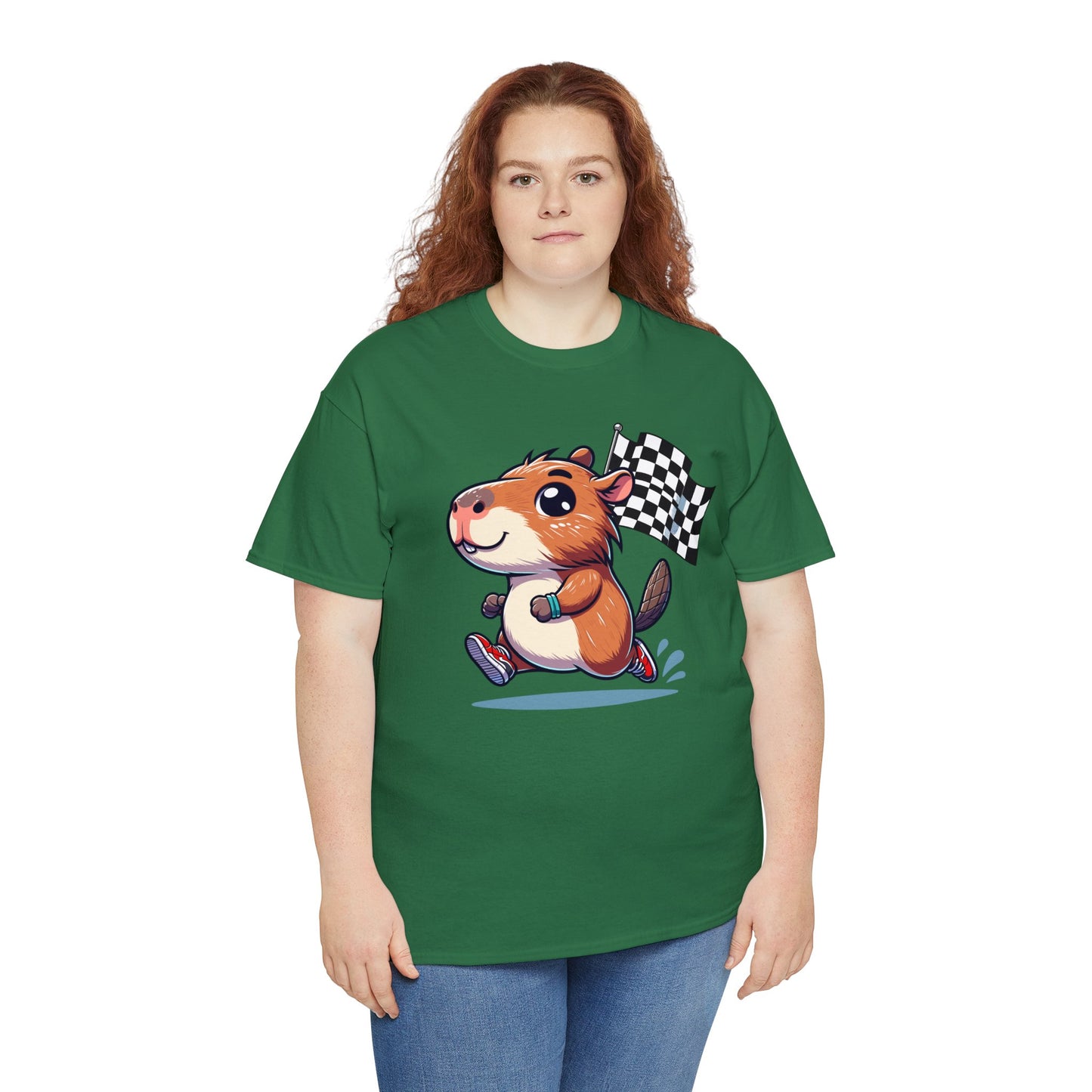 Capybara Never Did Come in Last Heavy Cotton Tee