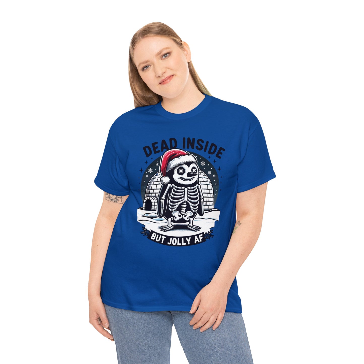 Jolly AF Penguin Unisex Heavy Cotton Tee