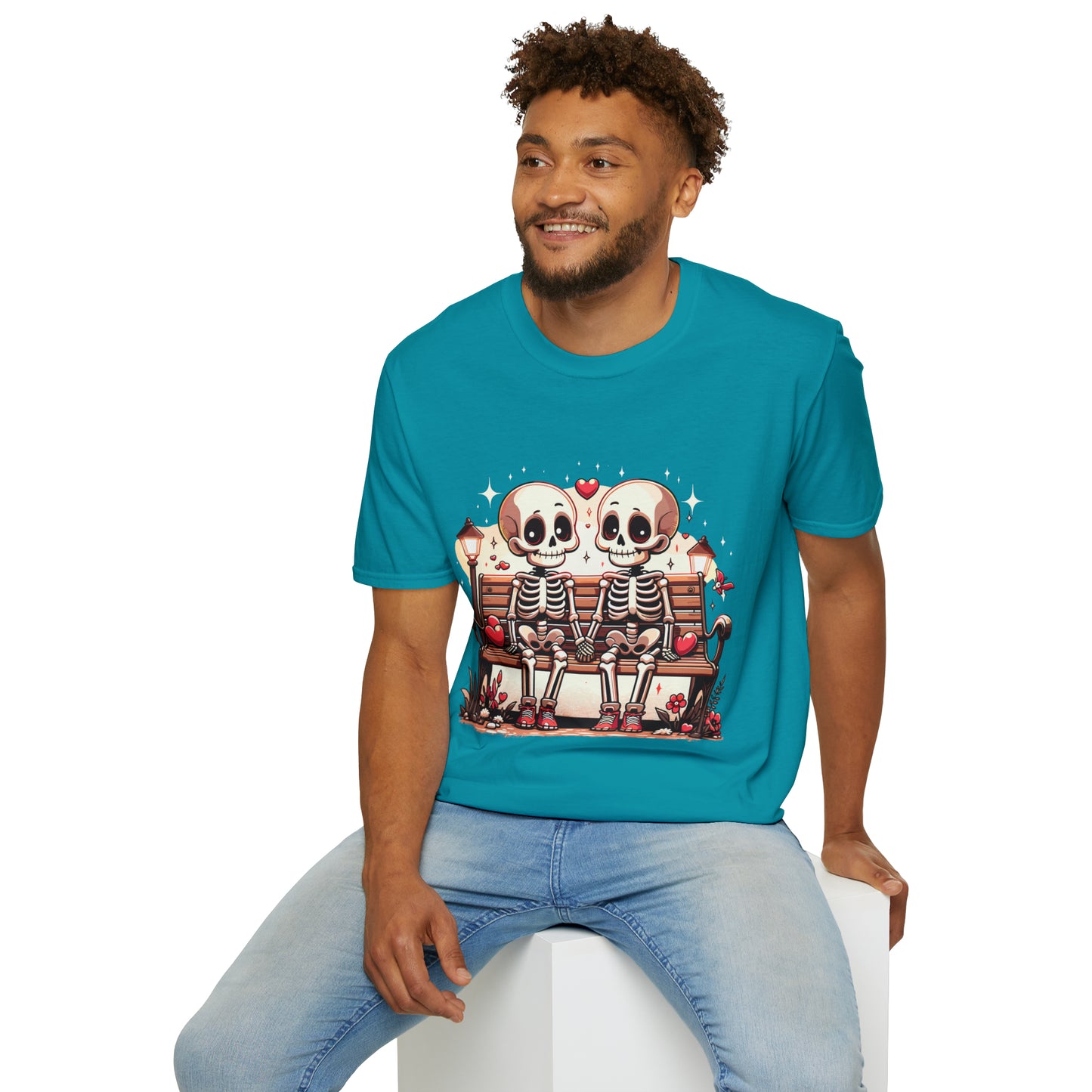 Skeletons in Love Softstyle T-Shirt