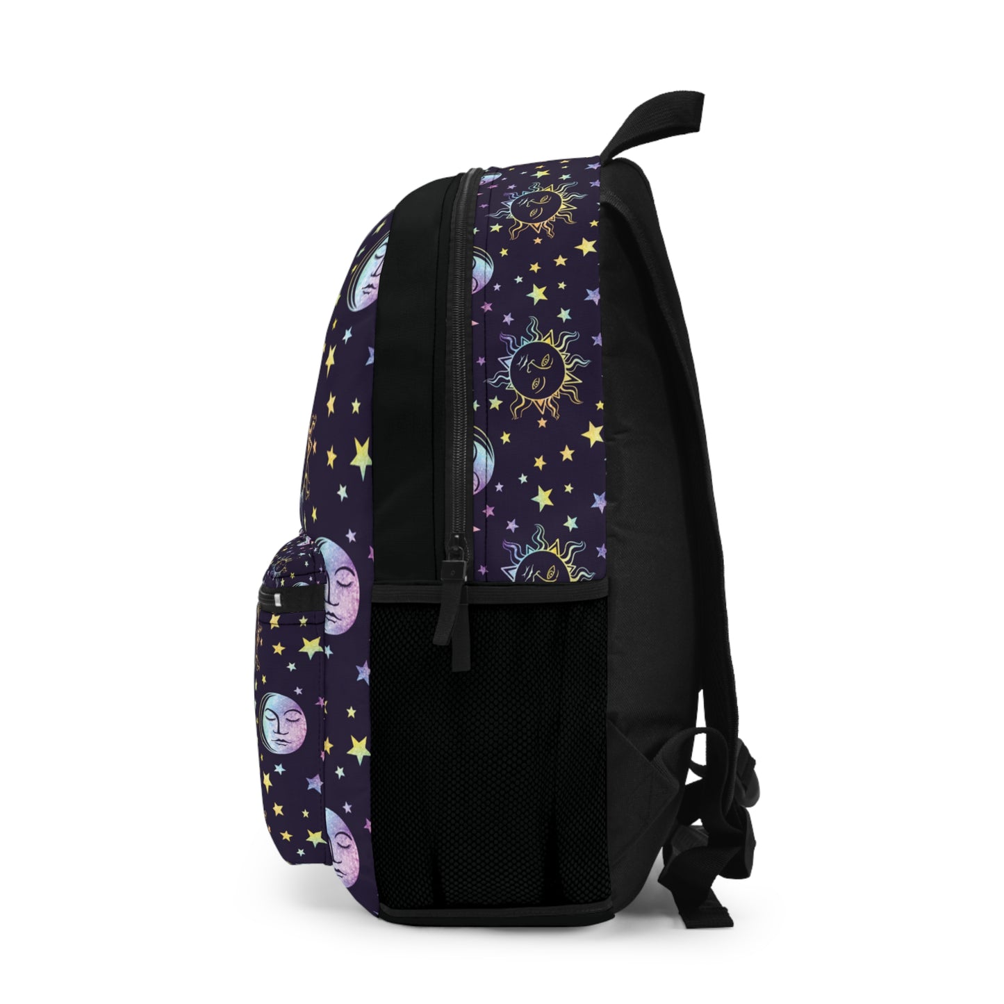 Sun Moon and Stars Backpack, Galaxy Back Pack, Outer Space Back to School Bag