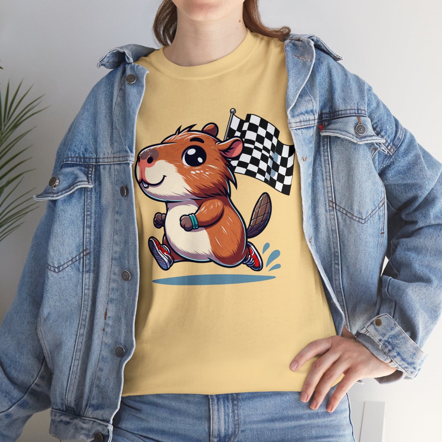 Capybara Never Did Come in Last Heavy Cotton Tee