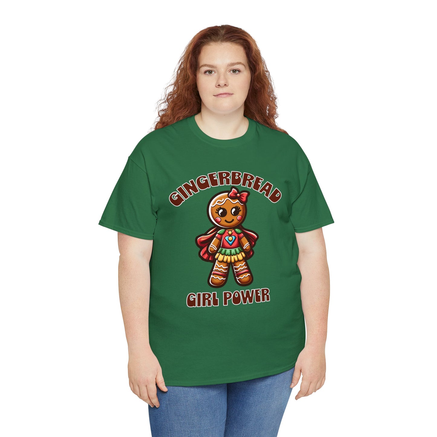 Gingerbread Girl Power Cotton T-Shirt