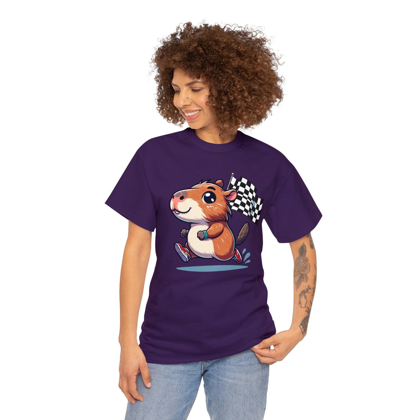 Capybara Never Did Come in Last Heavy Cotton Tee