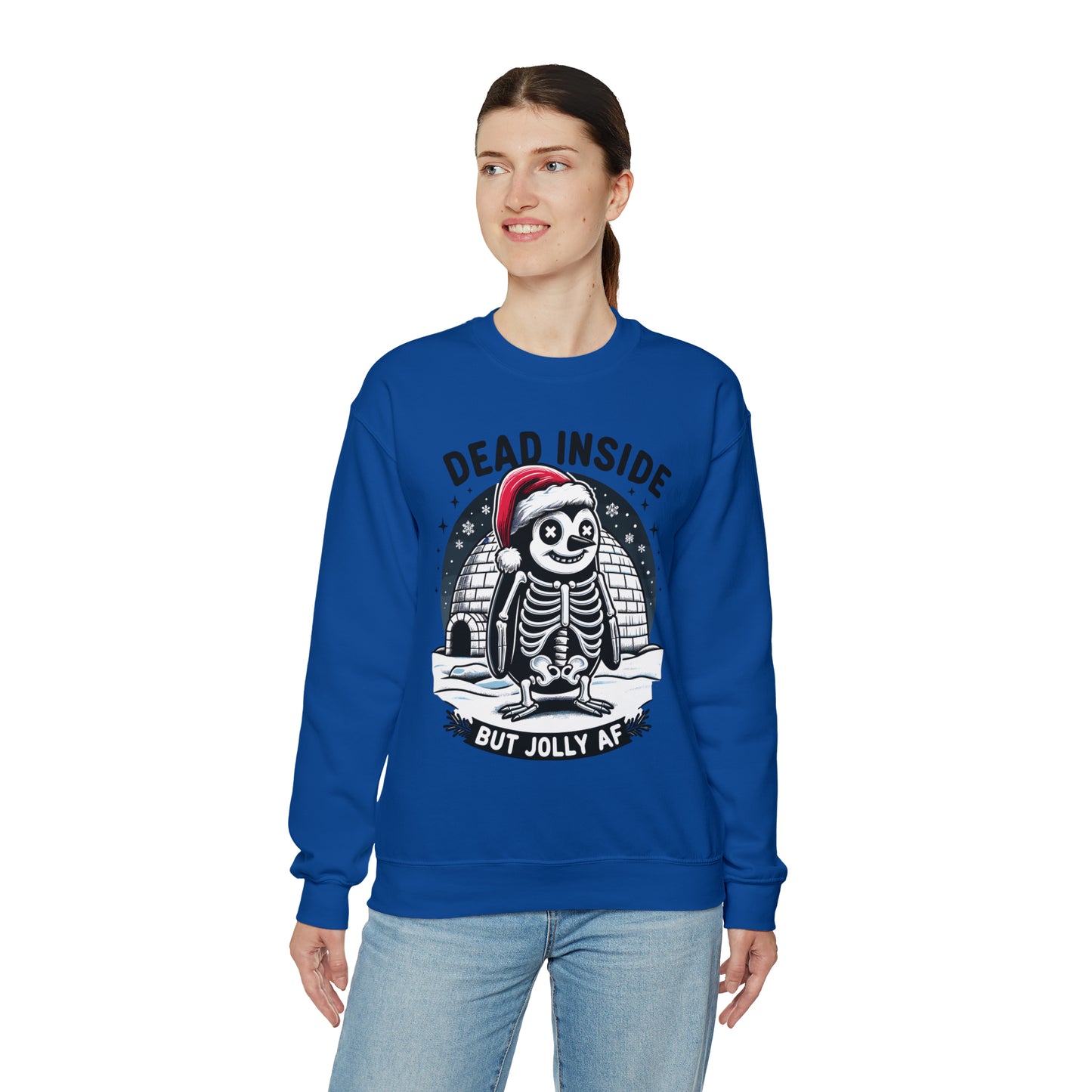 Jolly AF Penguin Unisex Heavy Blend™ Crewneck Sweatshirt