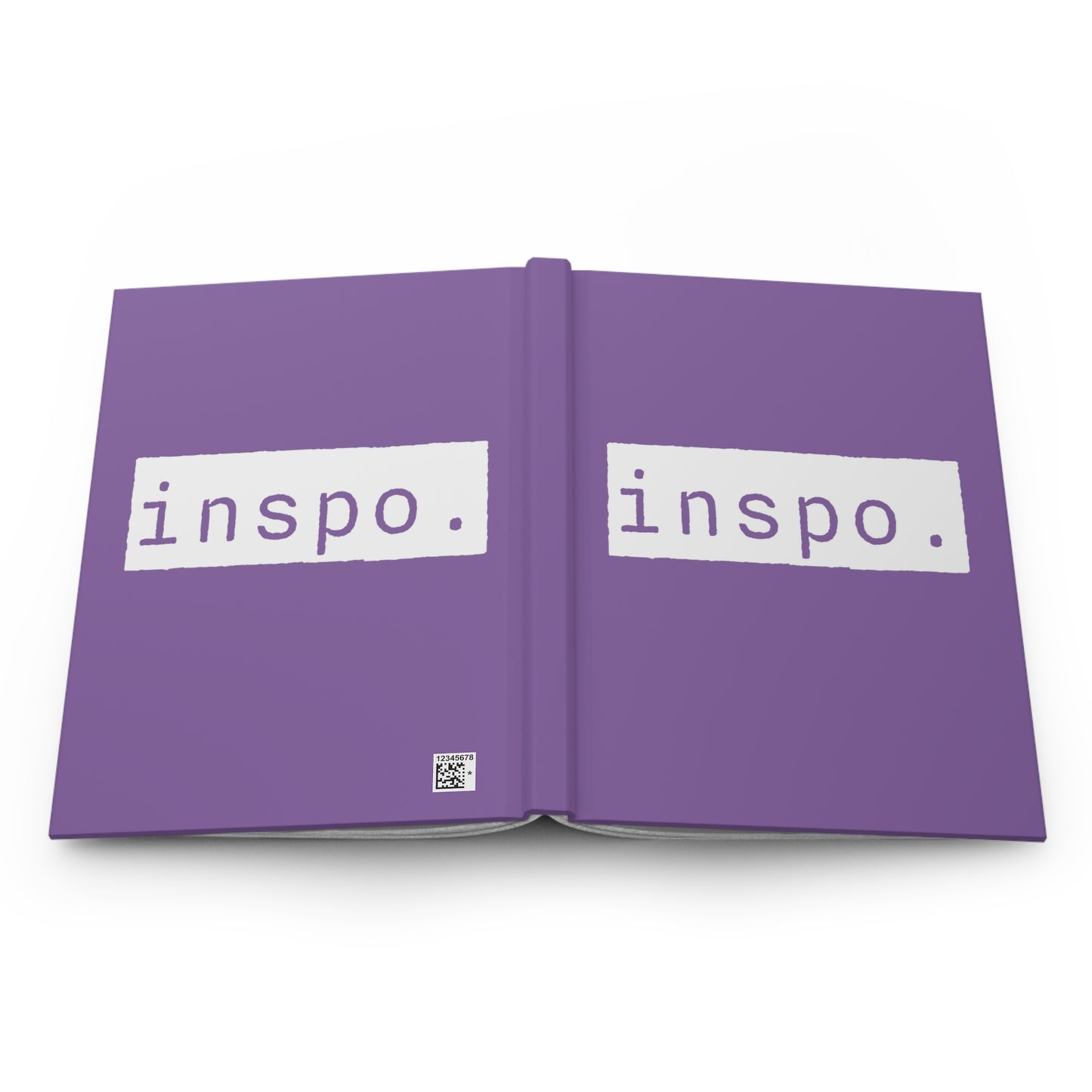 Inspo Inspiration Purple Matte Hardcover Journal | Blank Book for Notes | Lined Notebook Diary Idea Log