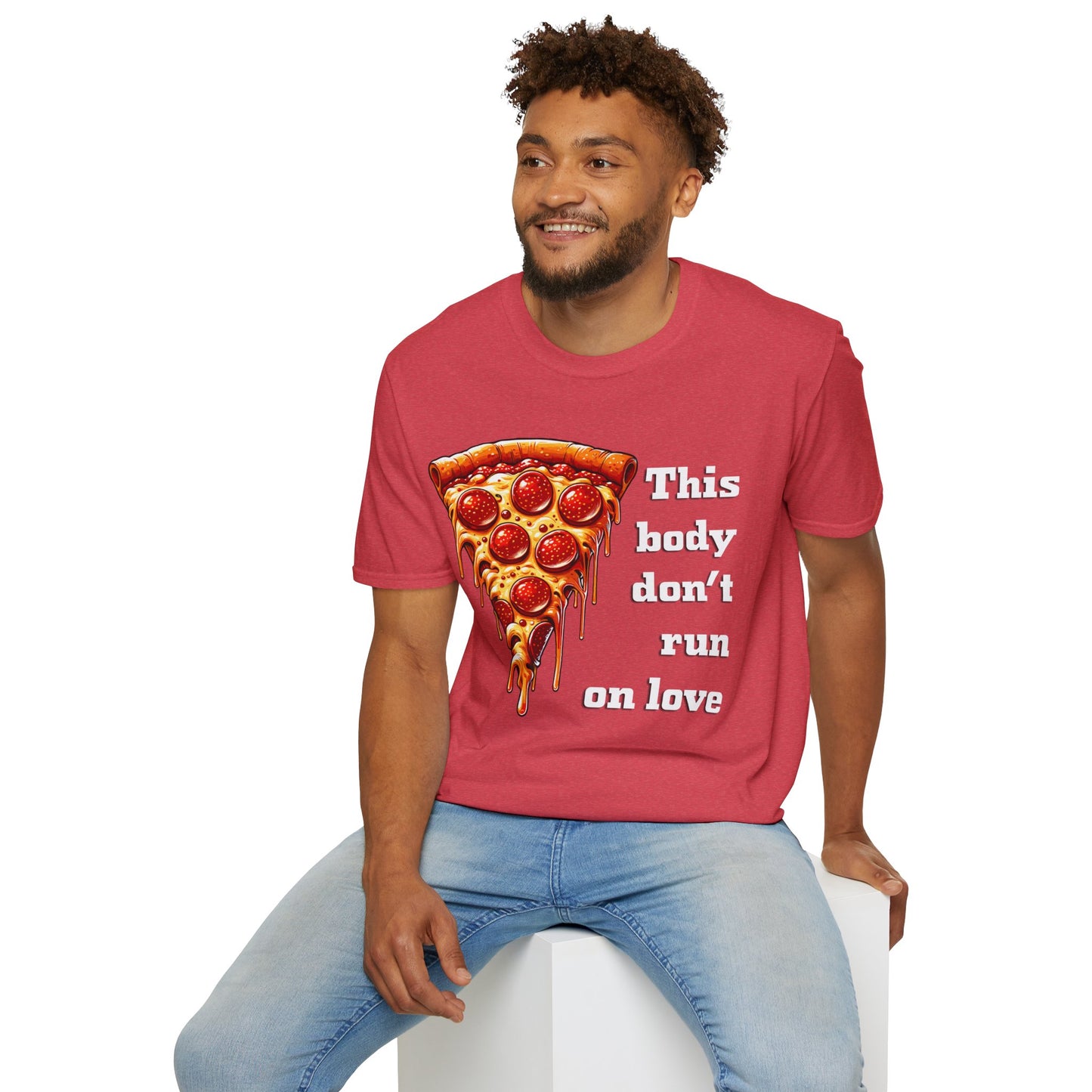 This Body Don't Run on Love Pizza Softstyle T-Shirt