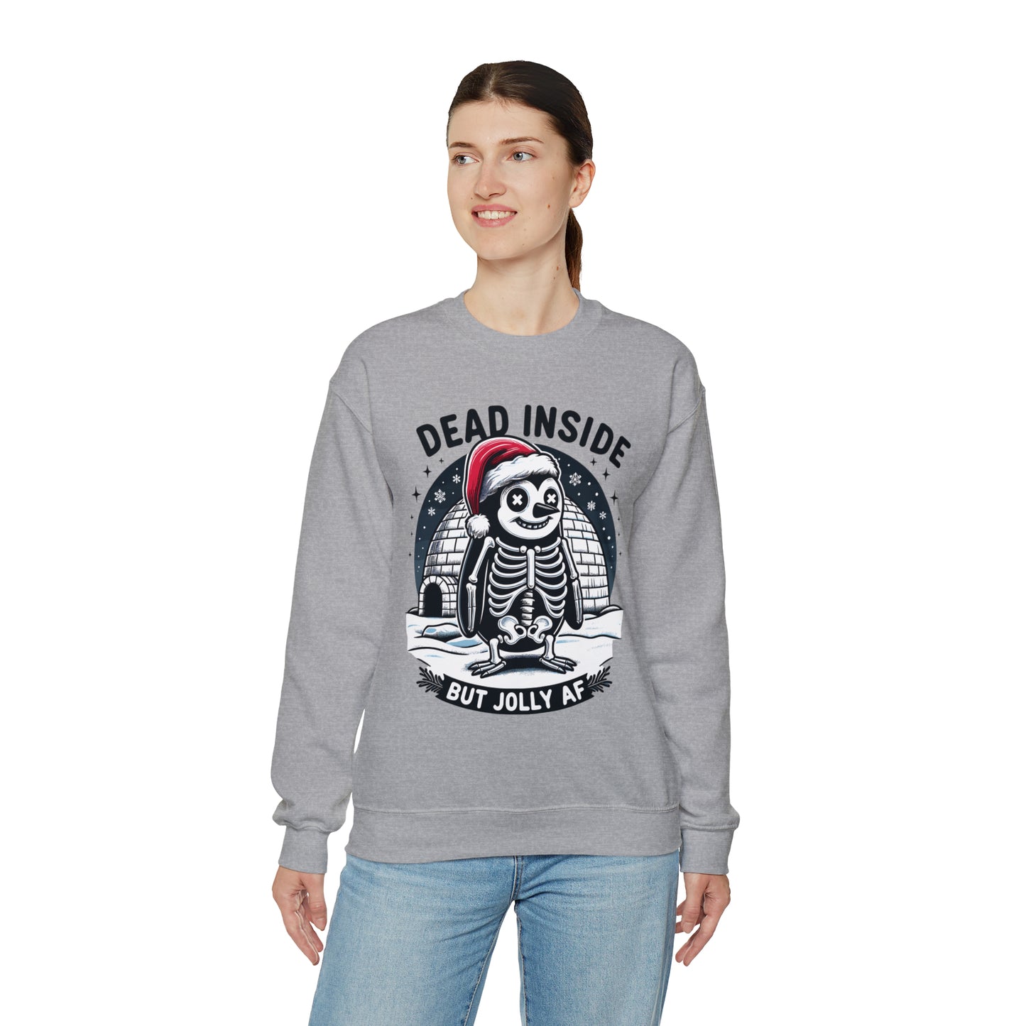 Jolly AF Penguin Unisex Heavy Blend™ Crewneck Sweatshirt