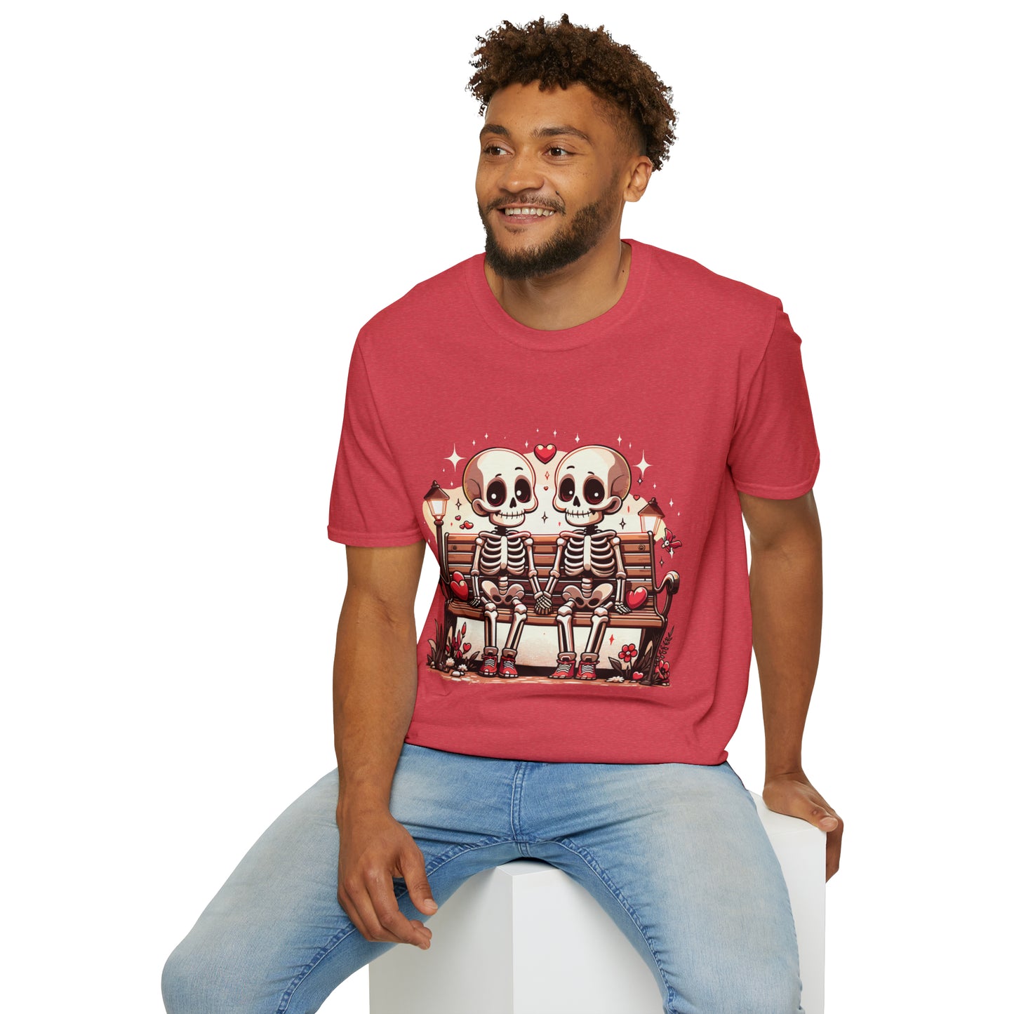 Skeletons in Love Softstyle T-Shirt