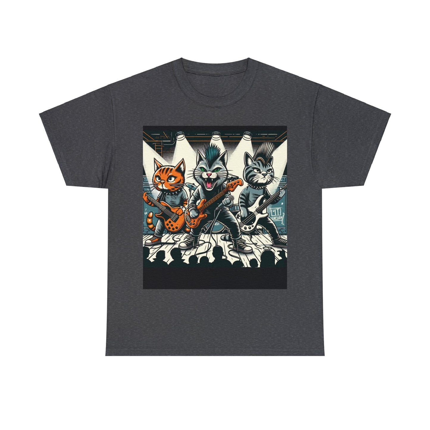 Punk Rock Band Cats Bootleg Style T-Shirt Concert Tee