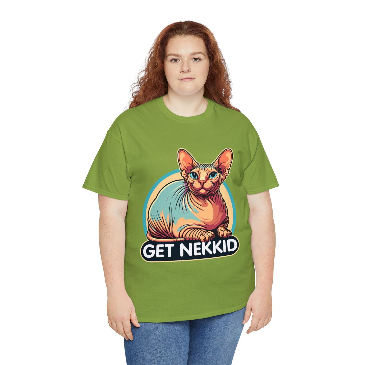 Get Nekkid Sphynx Heavy Cotton Tee