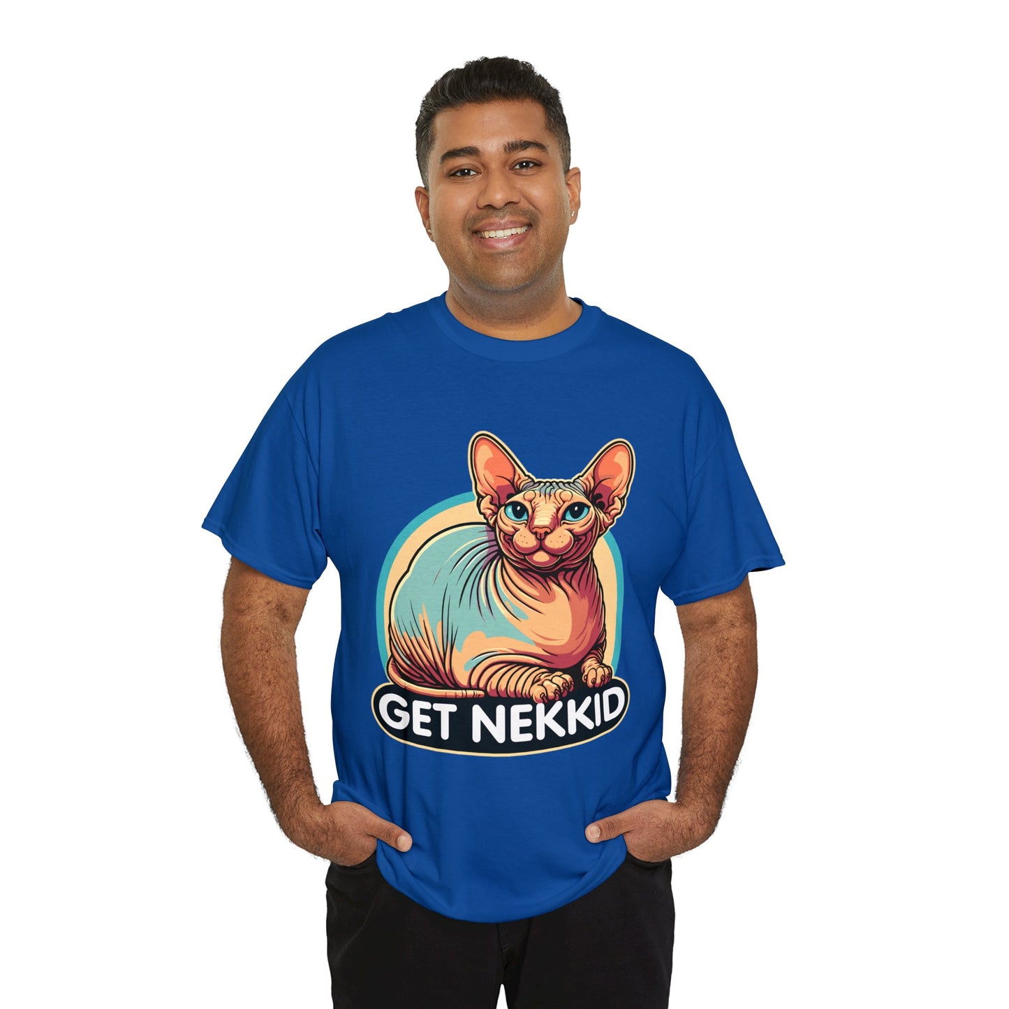 Get Nekkid Sphynx Heavy Cotton Tee