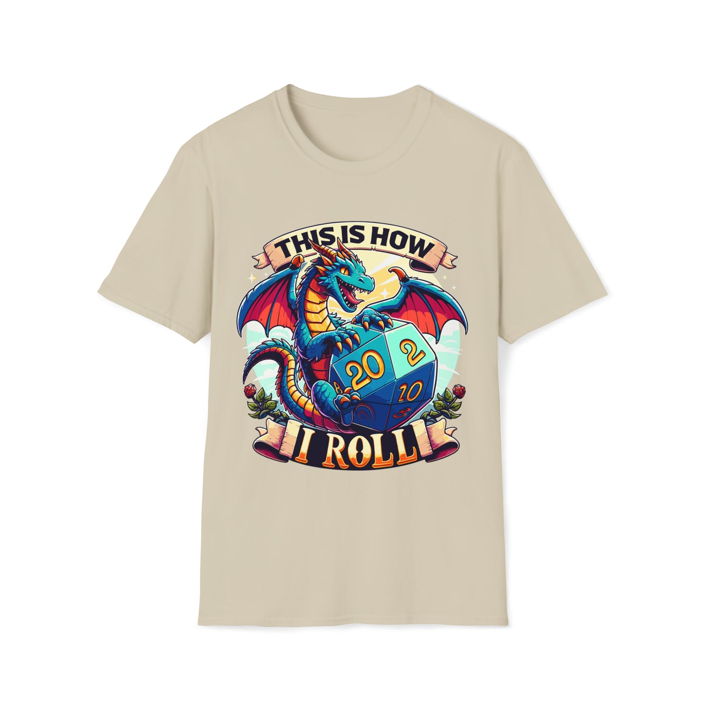 How I Roll Dragon Softstyle T-Shirt