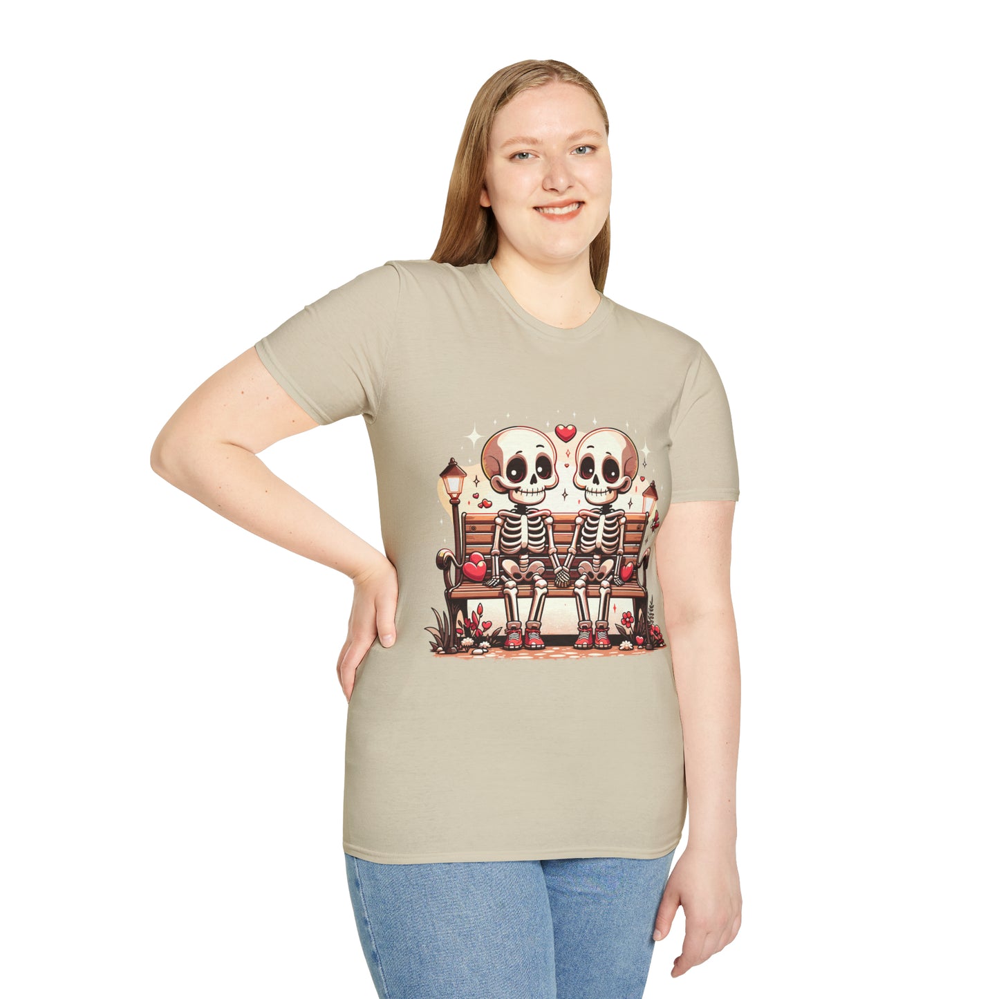 Skeletons in Love Softstyle T-Shirt