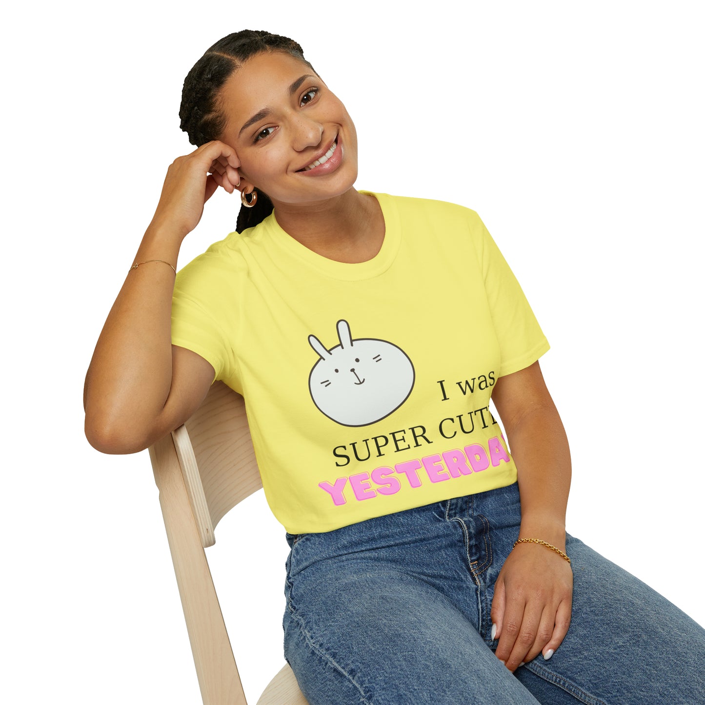 I Was Super Cute Yesterday Softstyle T-Shirt