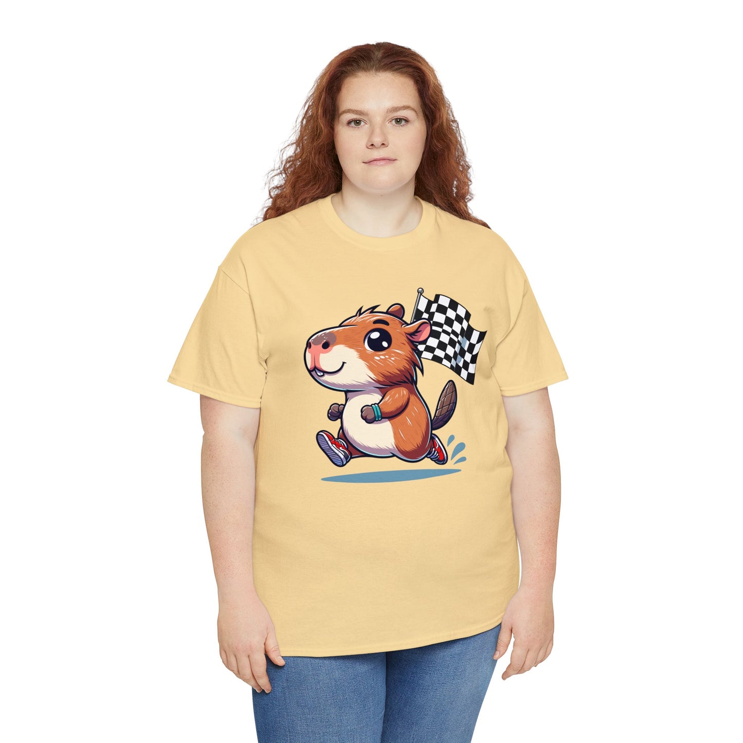 Capybara Never Did Come in Last Heavy Cotton Tee