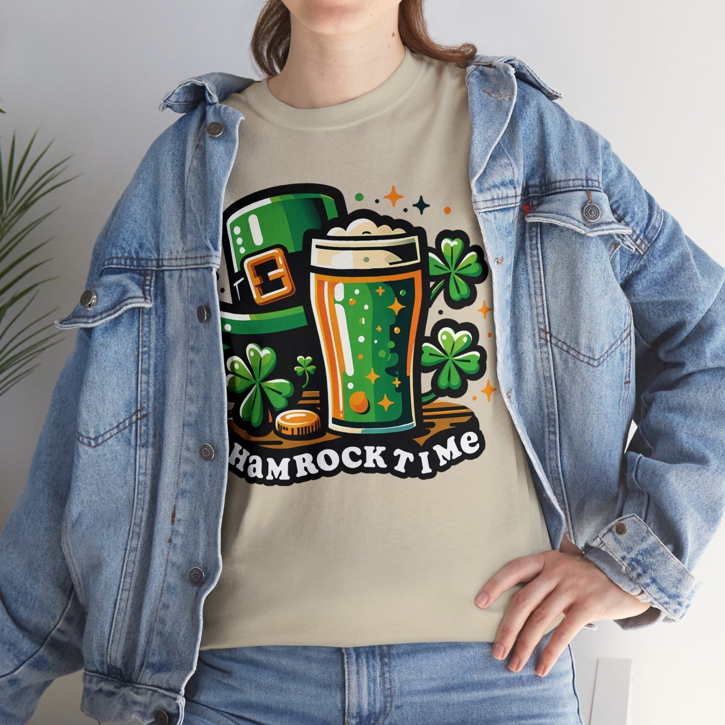 Shamrock Time T-Shirt, St. Patrick's Day Tee, Lucky Beer Drinking Shirt, Good Craic