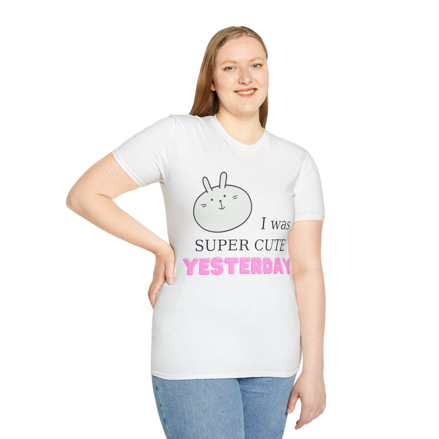 I Was Super Cute Yesterday Softstyle T-Shirt