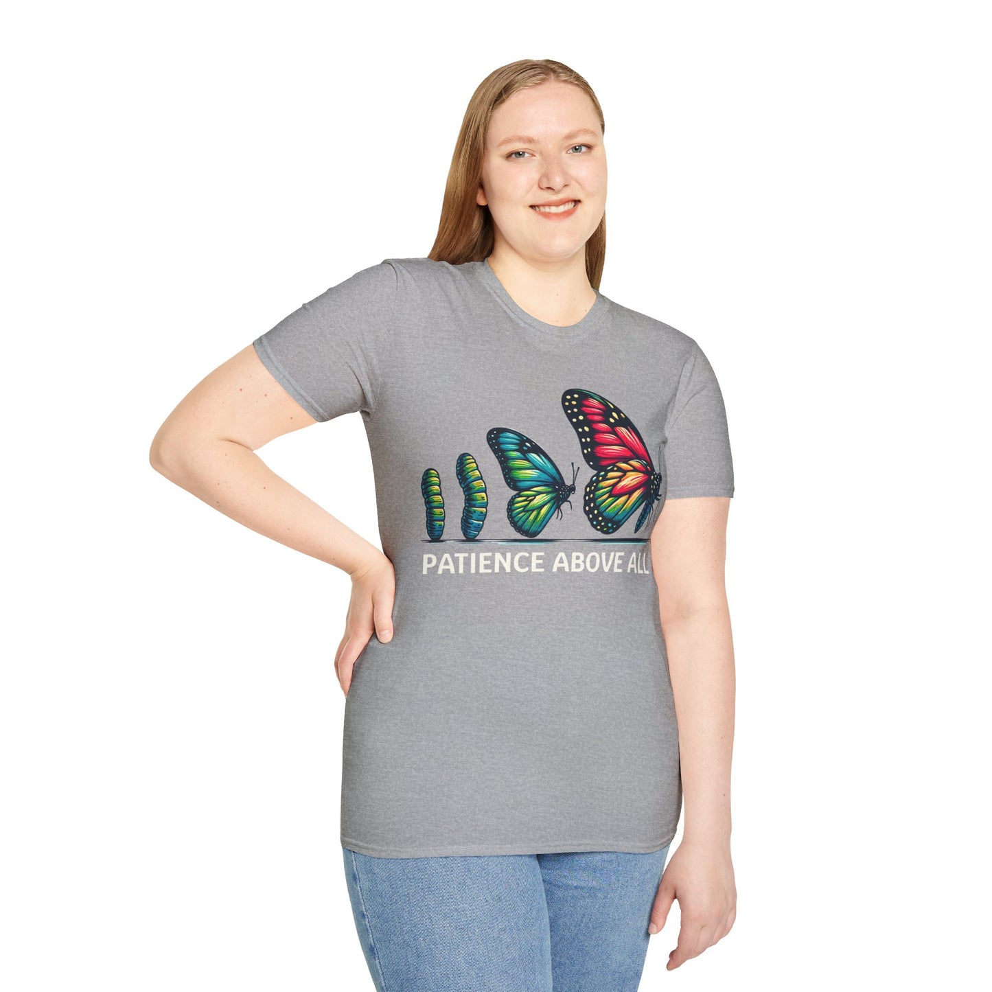 Patience Above All Butterfly Softstyle T-Shirt