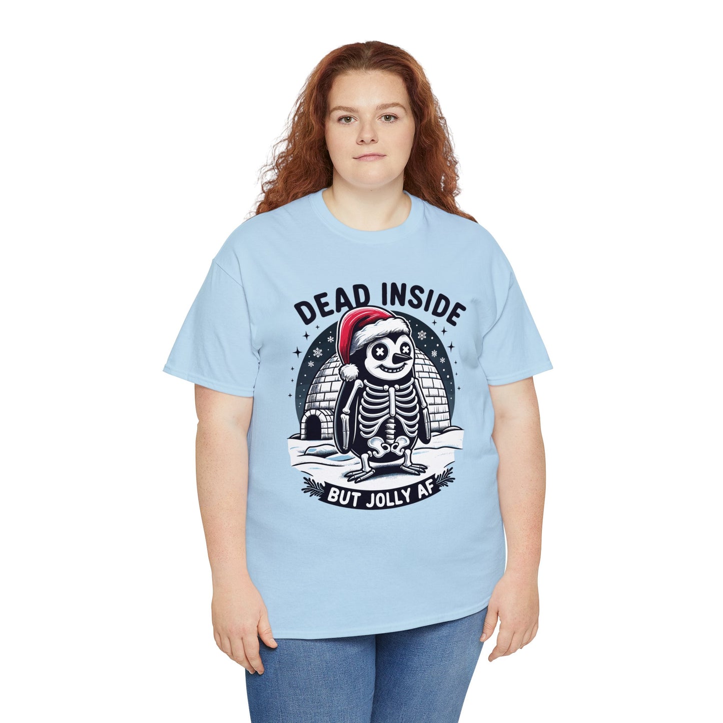 Jolly AF Penguin Unisex Heavy Cotton Tee