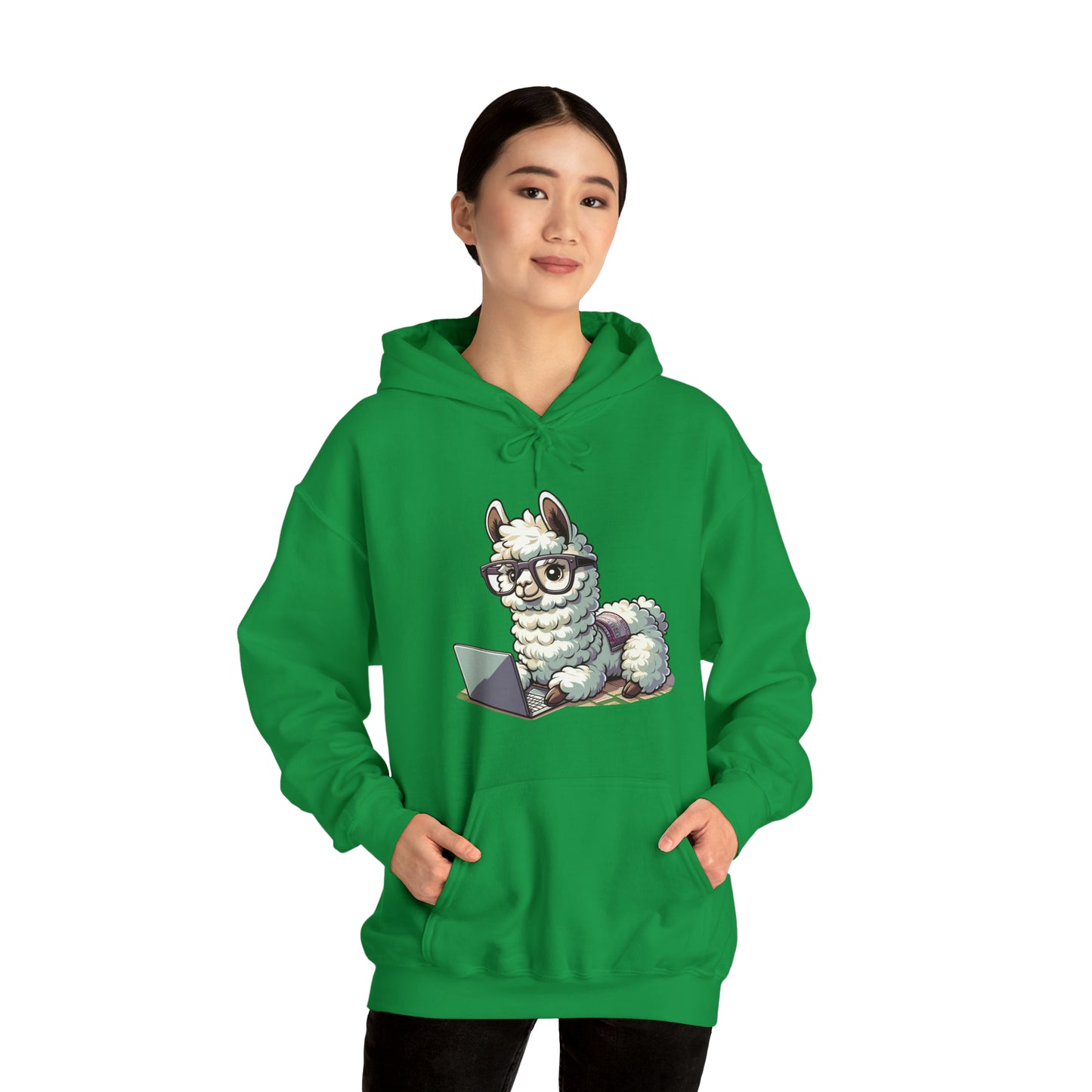 Laptop Llama Hooded Sweatshirt