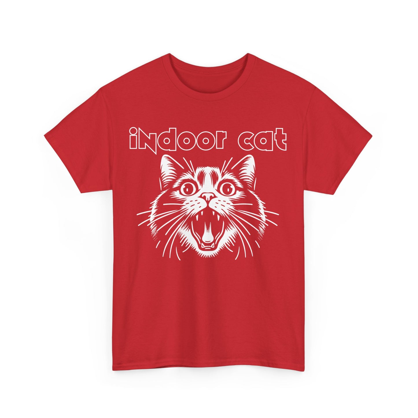 Indoor Cat Unisex Heavy Cotton Tee