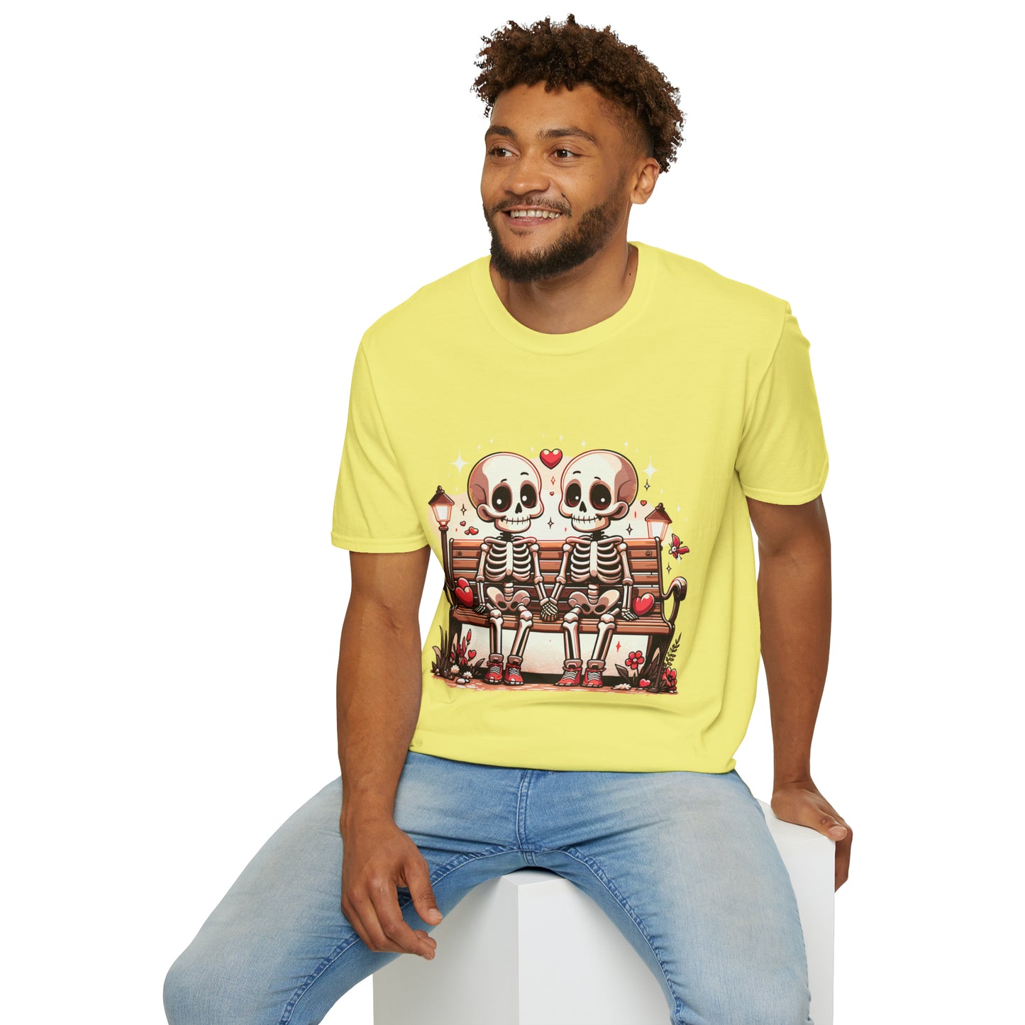 Skeletons in Love Softstyle T-Shirt