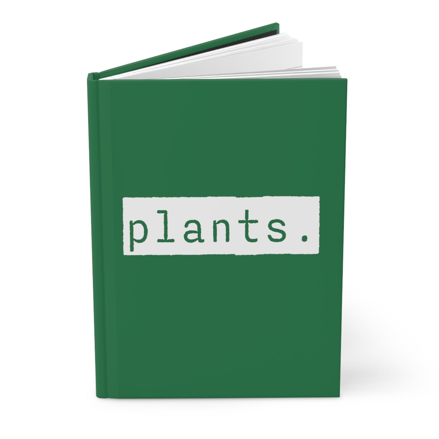 Plants Green Matte Hardcover Journal | Blank Book for Ideas and Planning | Lined Notebook Diary Plant Log