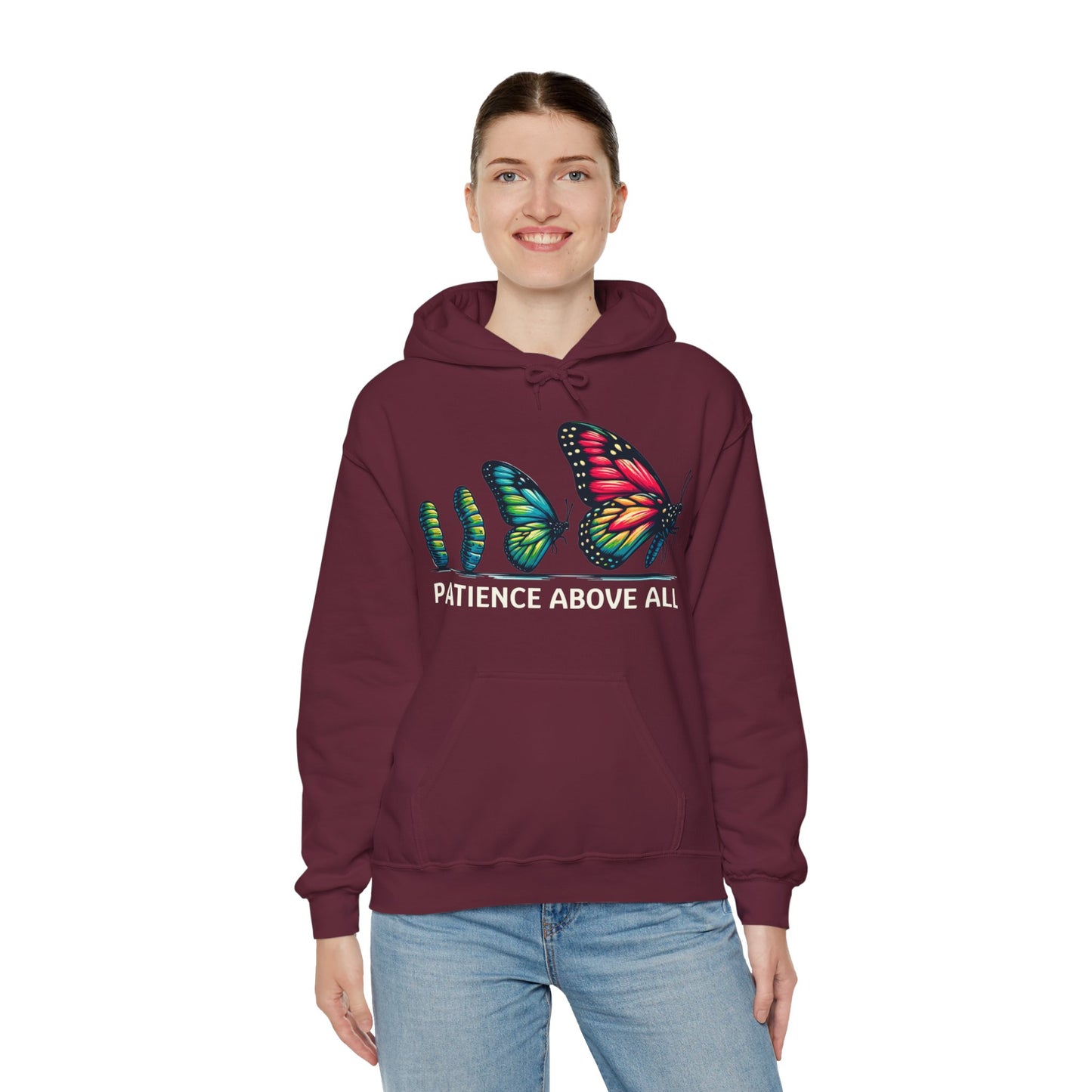 Patience Above All Butterfly Hoodie Hooded Sweatshirt