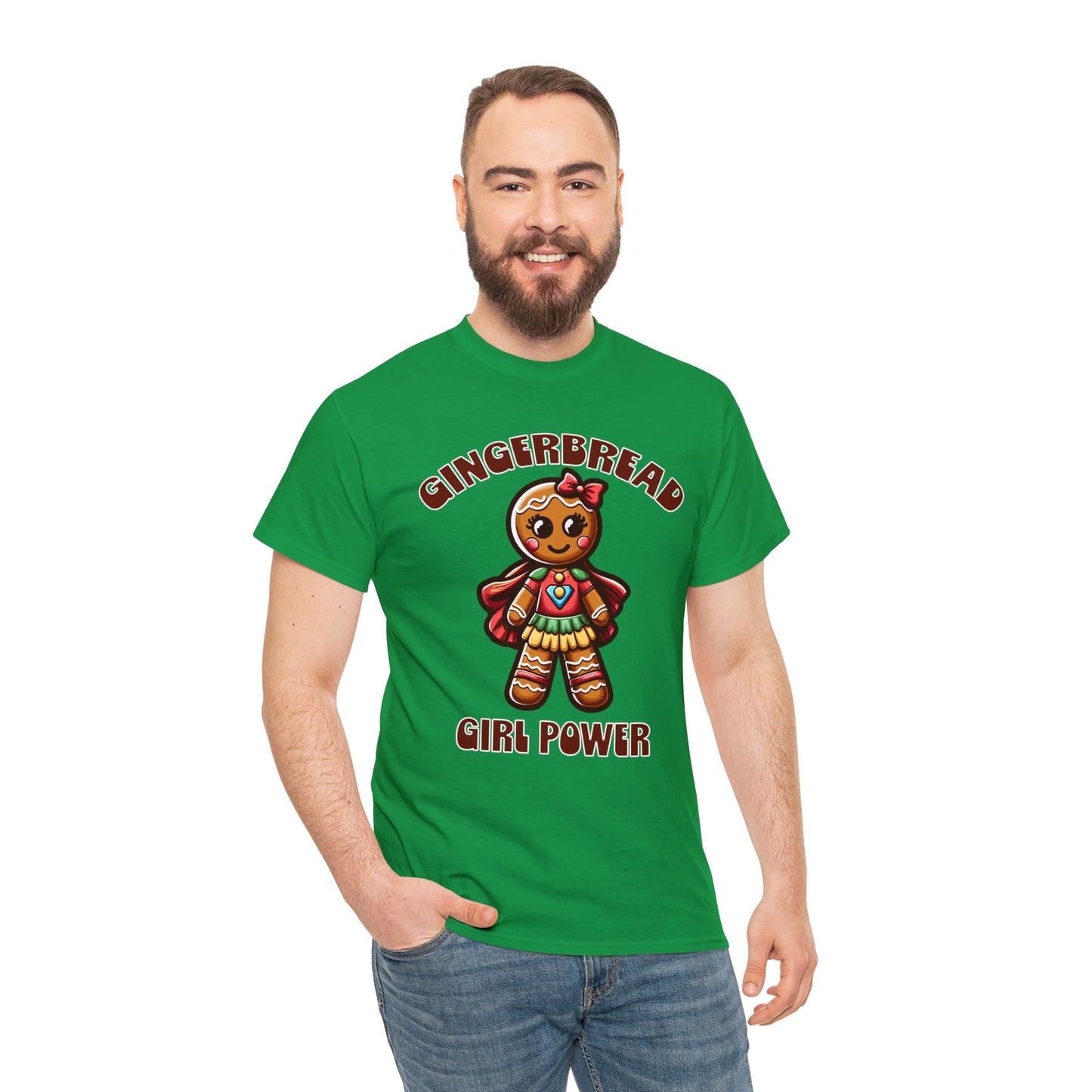 Gingerbread Girl Power Cotton T-Shirt