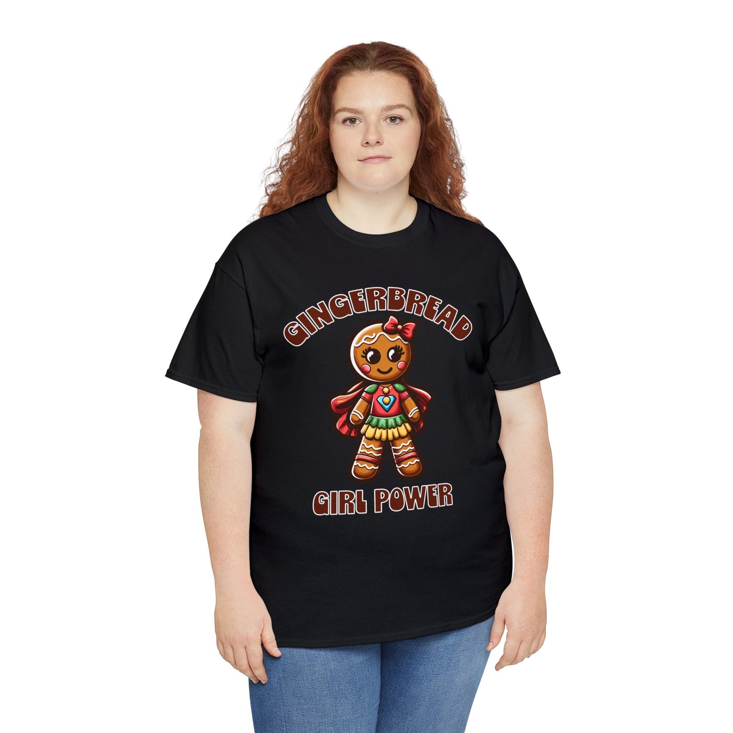 Gingerbread Girl Power Cotton T-Shirt