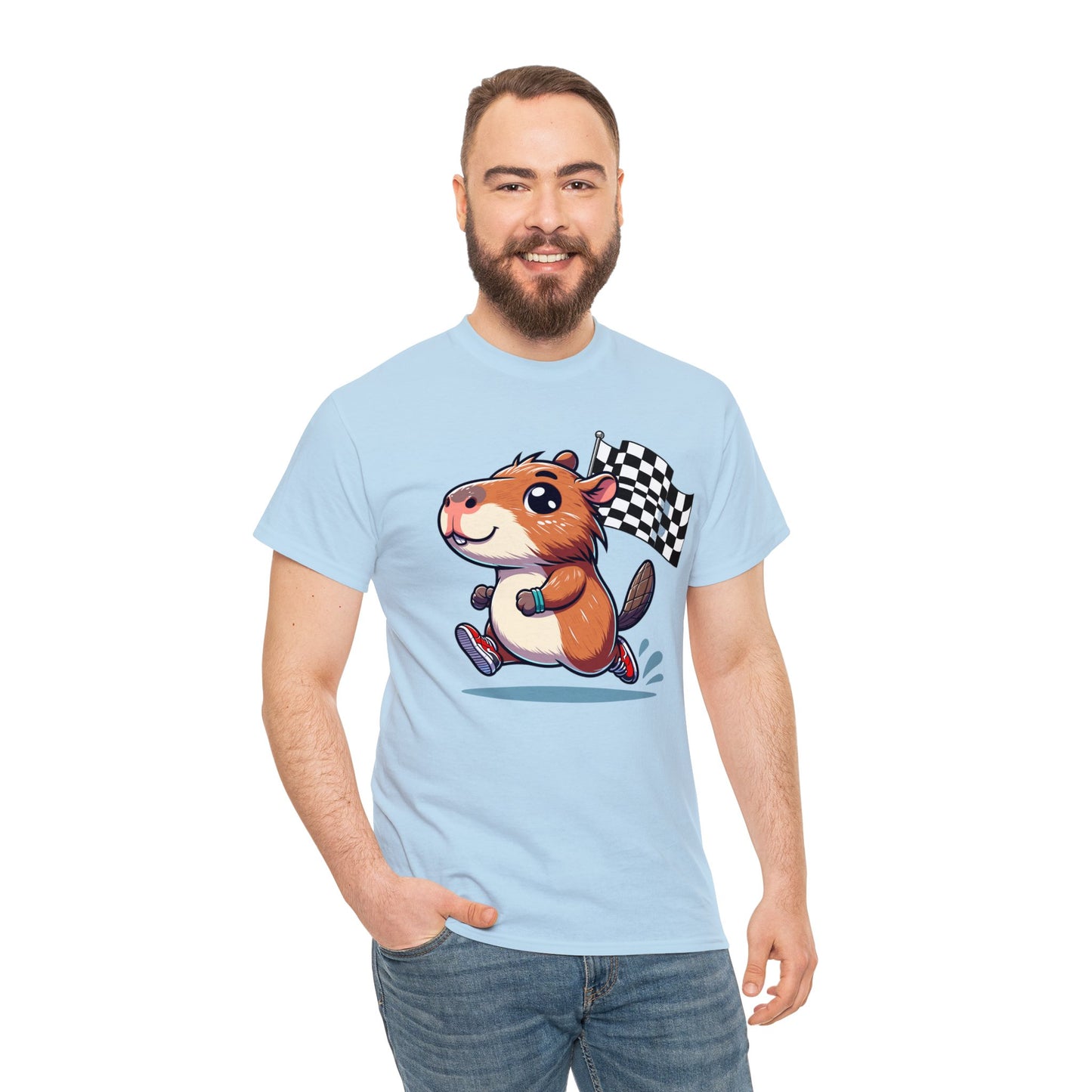 Capybara Never Did Come in Last Heavy Cotton Tee