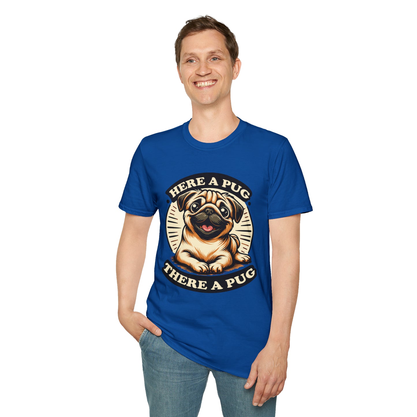 Here a Pug Softstyle T-Shirt