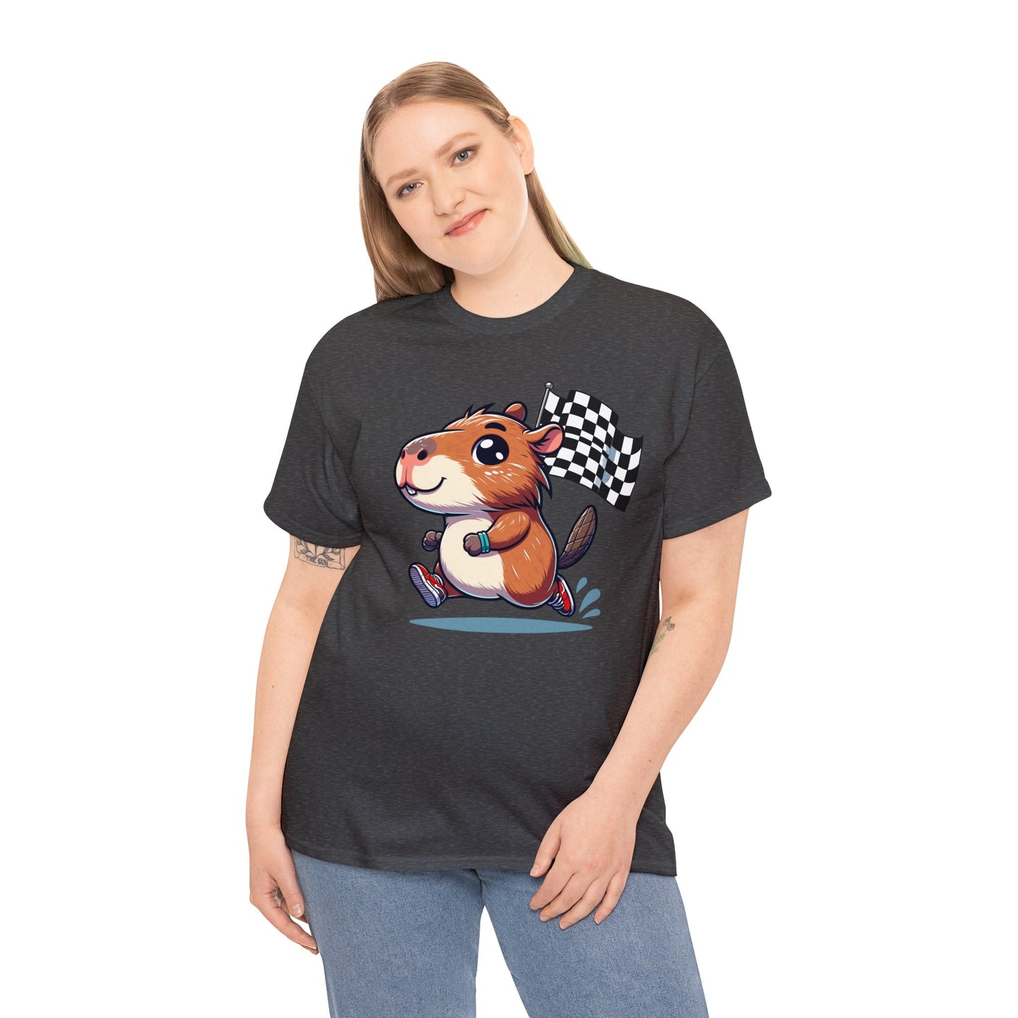 Capybara Never Did Come in Last Heavy Cotton Tee