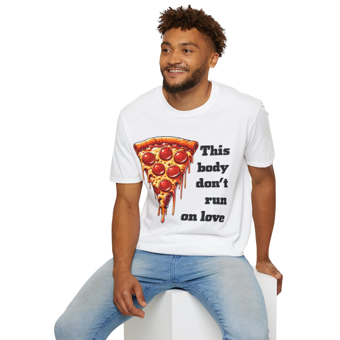 This Body Don't Run on Love Pizza Softstyle T-Shirt