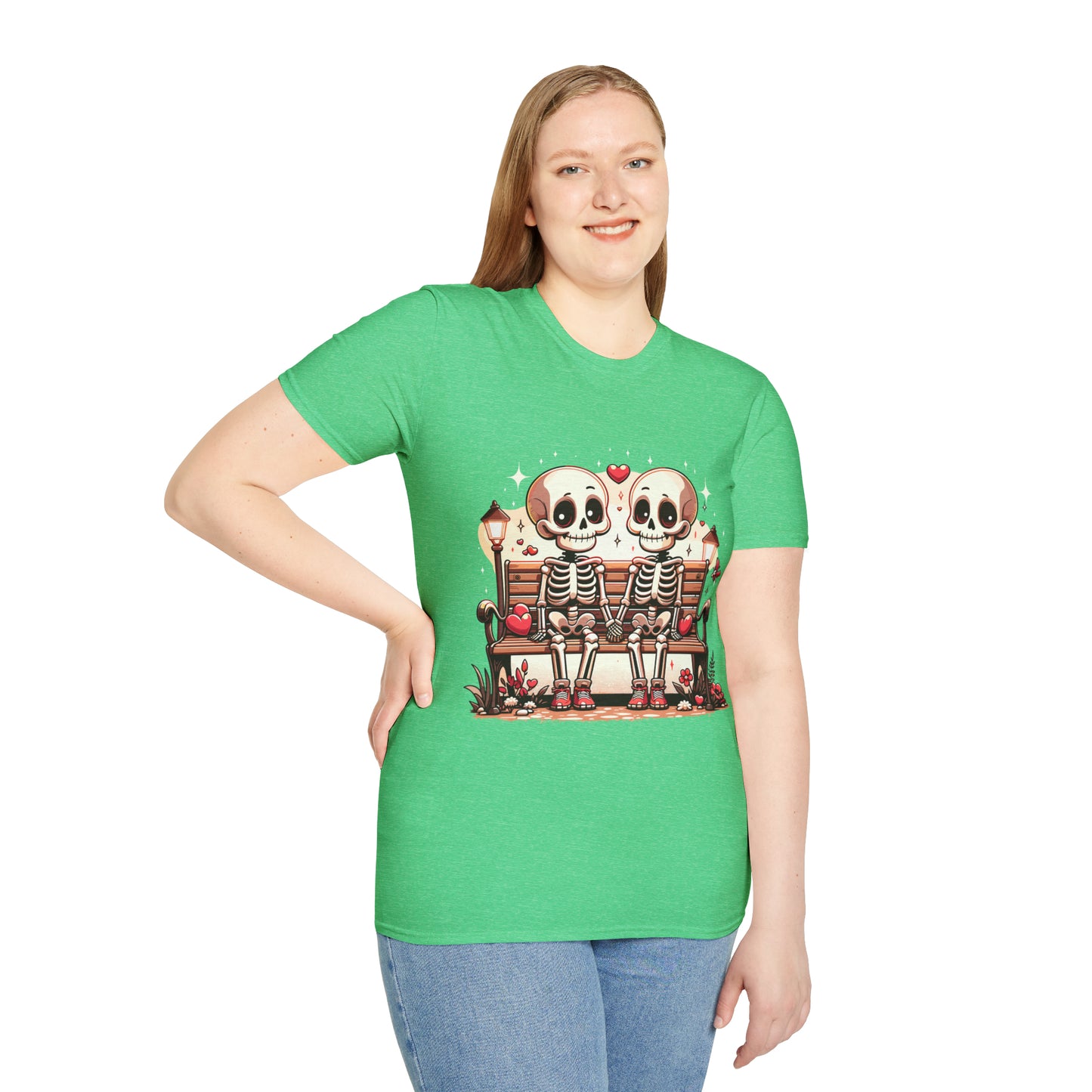 Skeletons in Love Softstyle T-Shirt