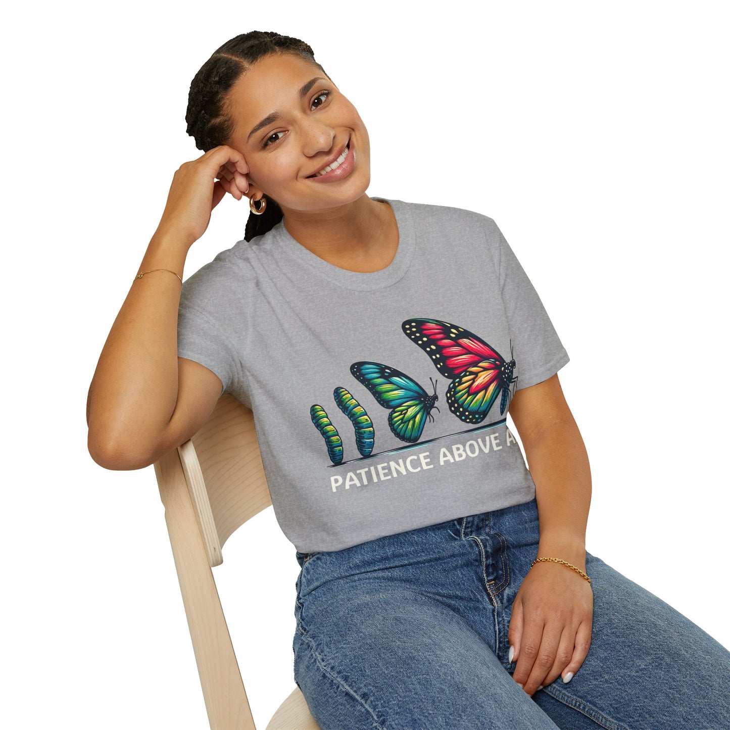 Patience Above All Butterfly Softstyle T-Shirt