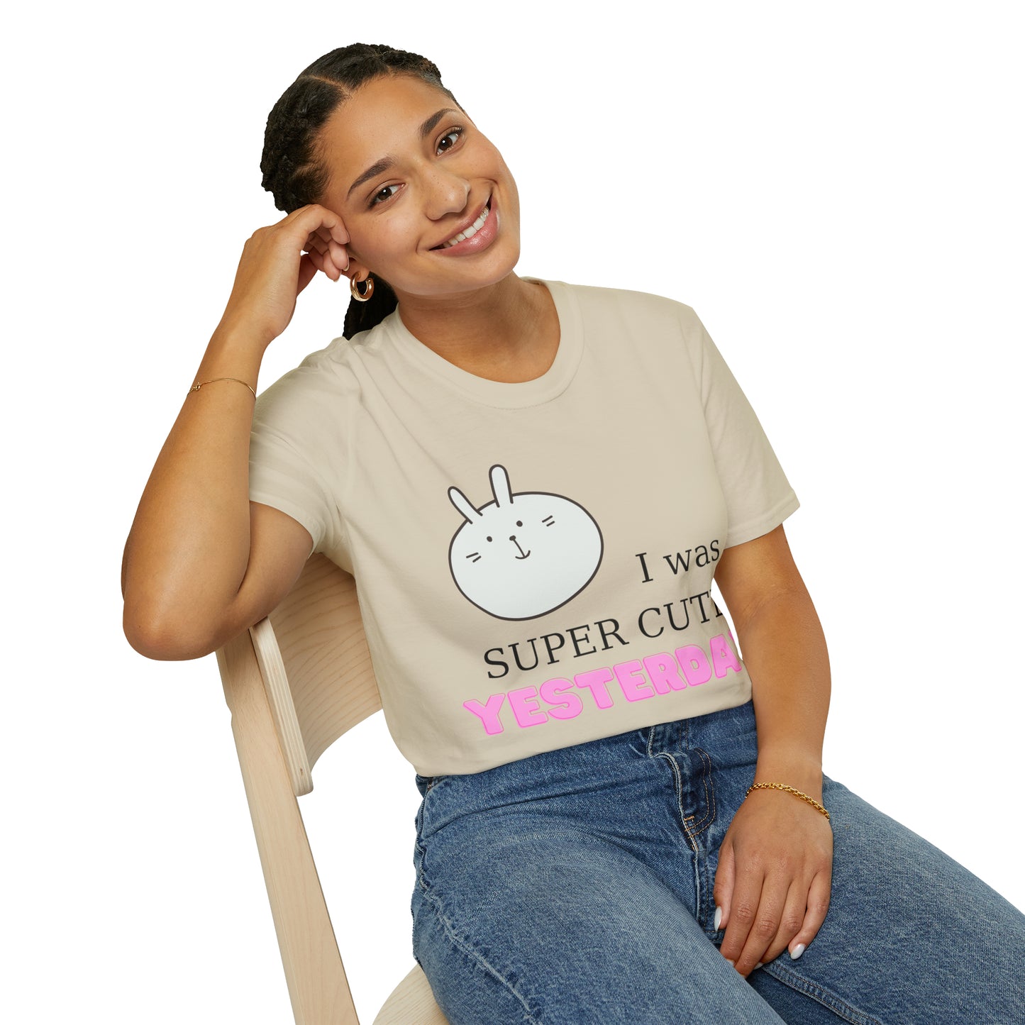 I Was Super Cute Yesterday Softstyle T-Shirt