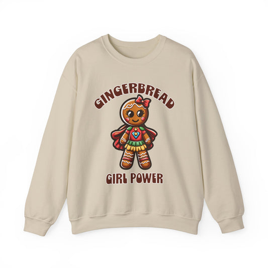 Gingerbread Girl Power Crewneck Sweatshirt