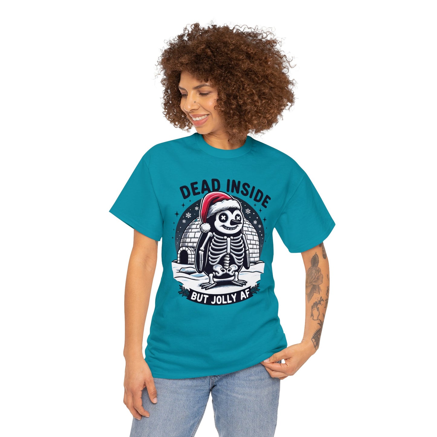 Jolly AF Penguin Unisex Heavy Cotton Tee