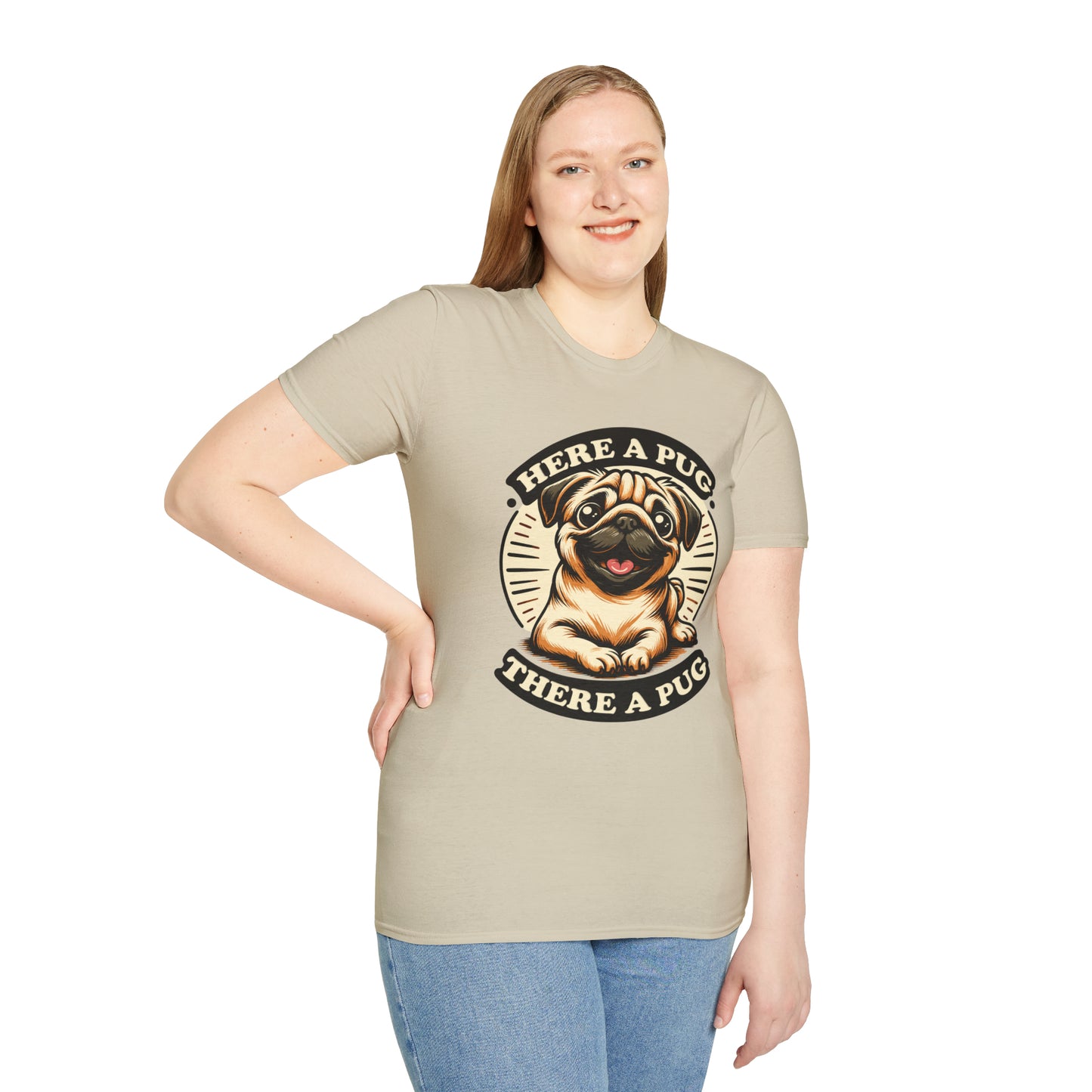 Here a Pug Softstyle T-Shirt