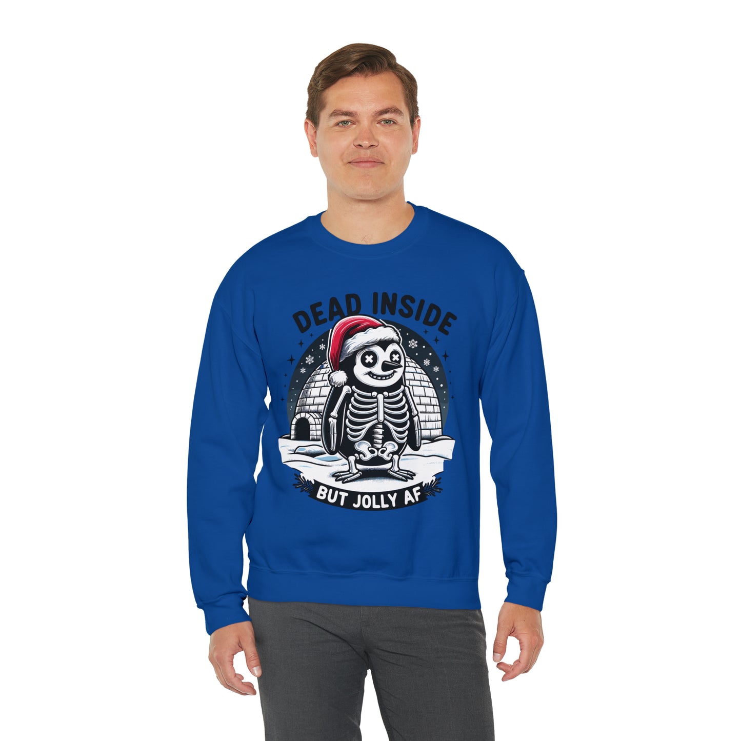 Jolly AF Penguin Unisex Heavy Blend™ Crewneck Sweatshirt