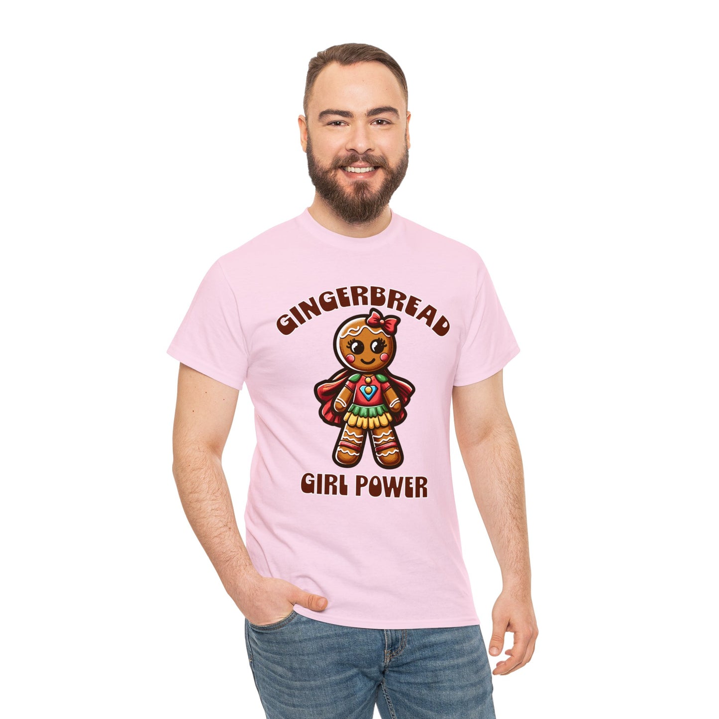 Gingerbread Girl Power Cotton T-Shirt