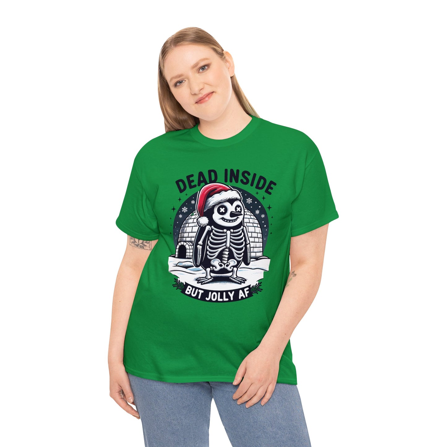 Jolly AF Penguin Unisex Heavy Cotton Tee